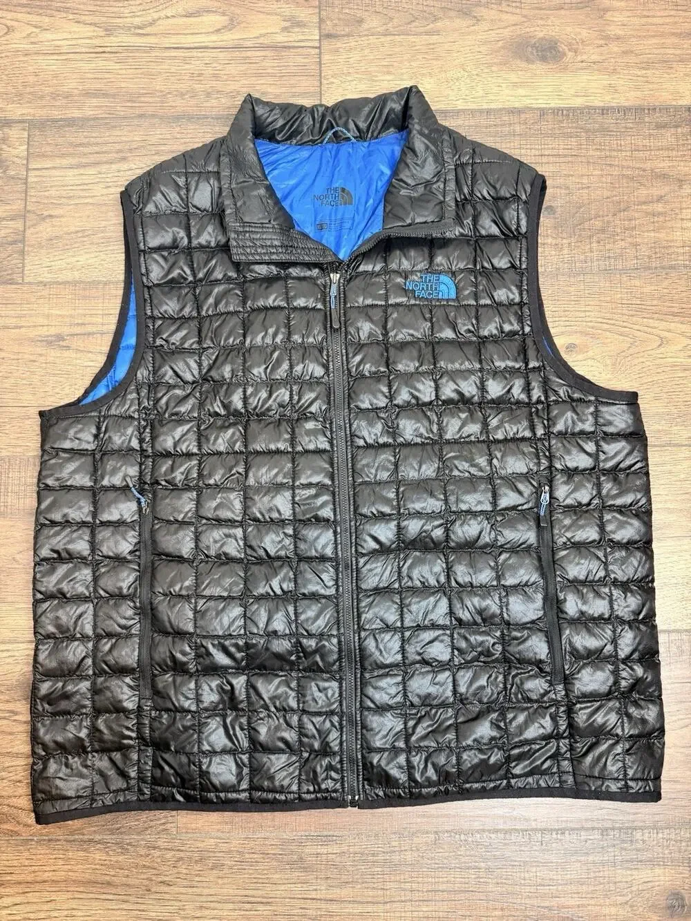 The North Face Vest Mens XL ThermoBall Eco Black Quilted Puffer Lightweight